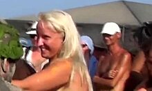 Amateur nudist beach action with hot sluts